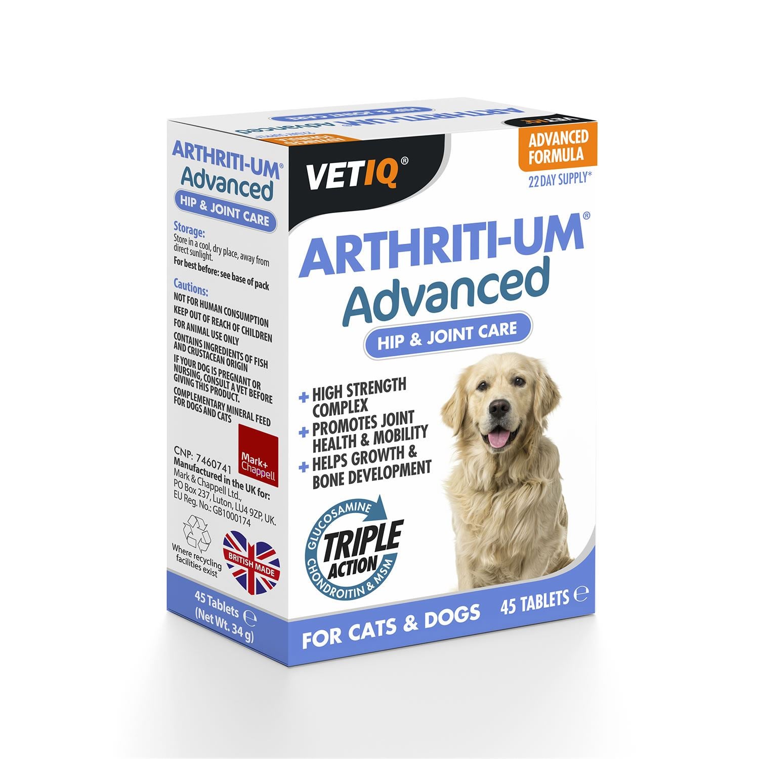 Vetiq Arthriti-Um Advanced Tablets For Cats & Dogs - Just Horse Riders