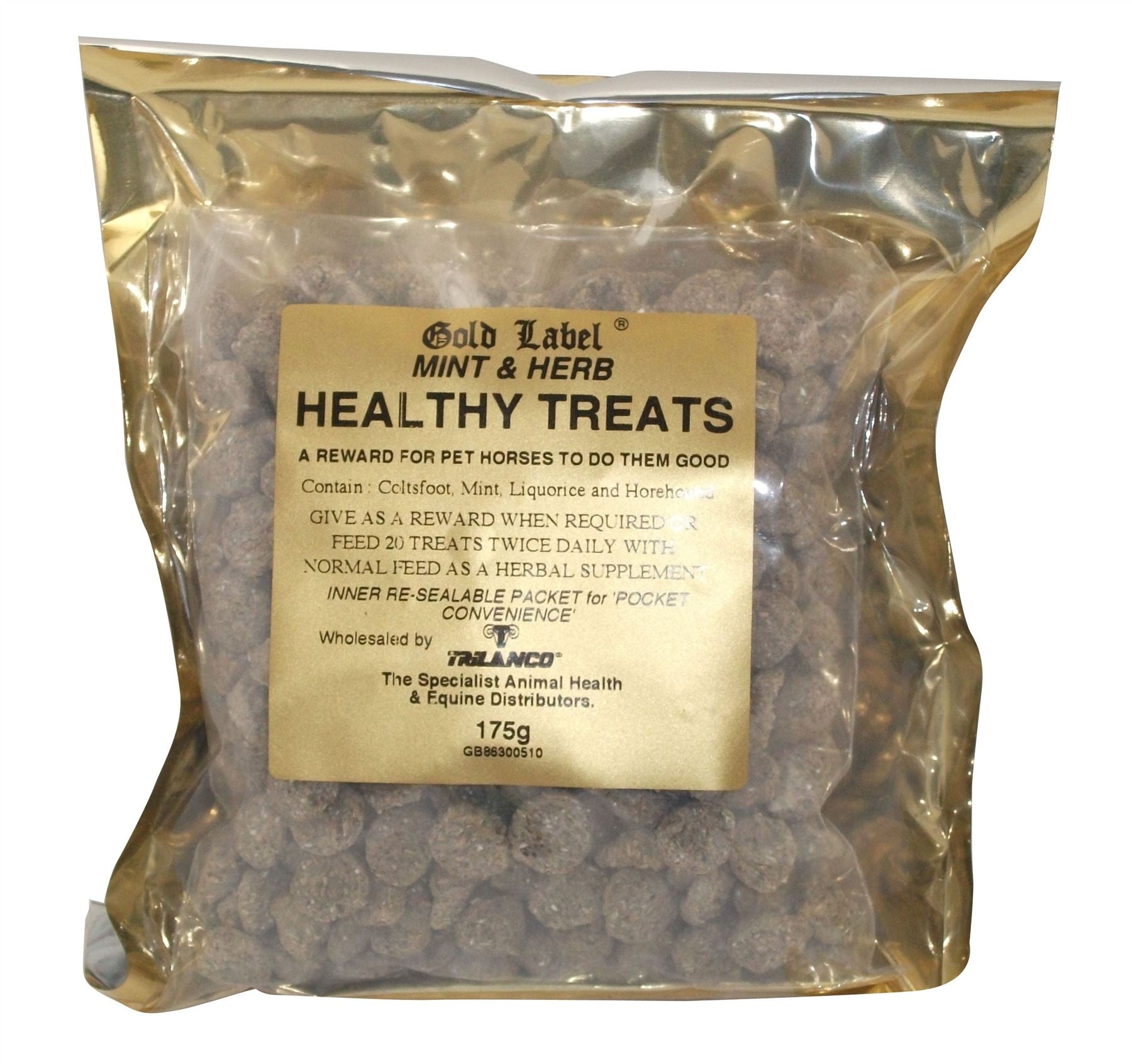 Gold Label Herbal Healthy Treats Mint/Herb - Just Horse Riders