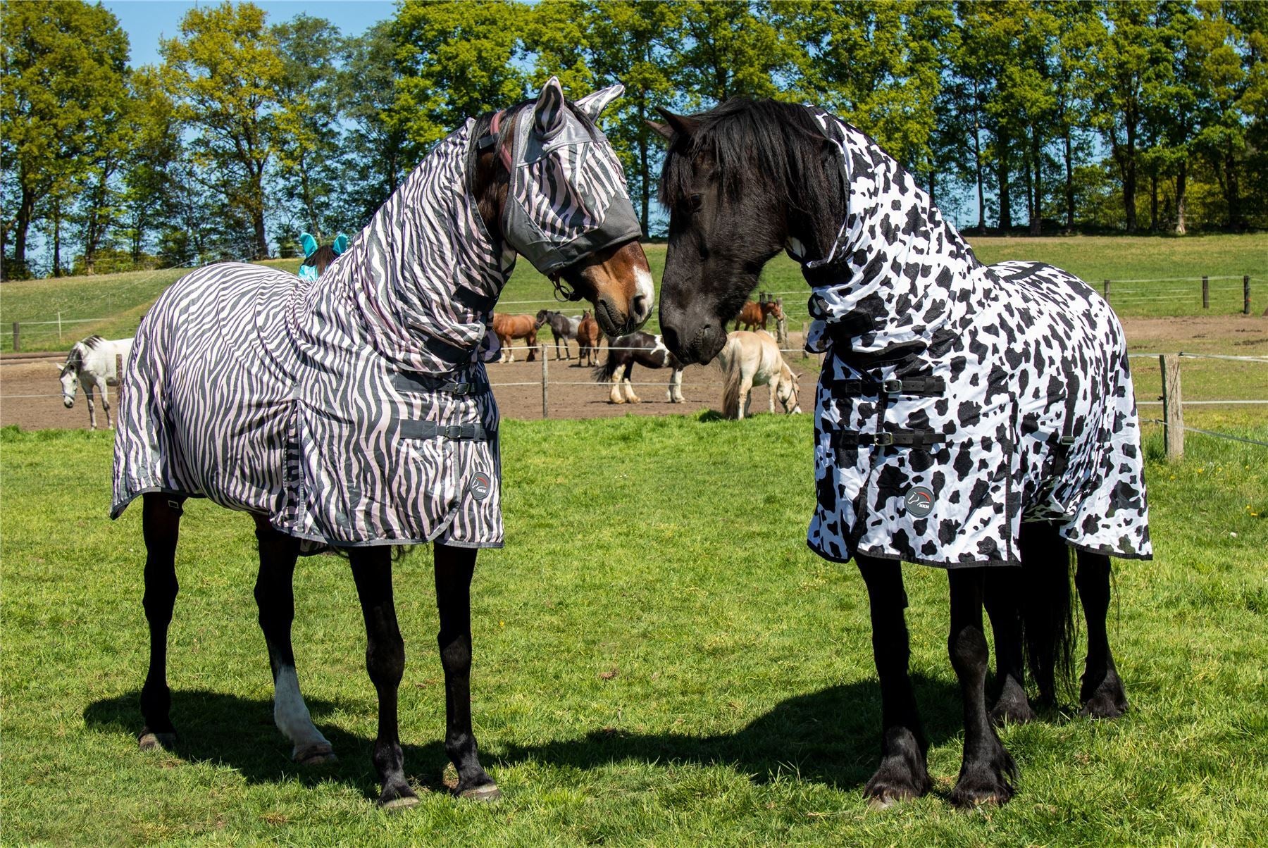 HKM Fly Rug With Neck Cow - Just Horse Riders