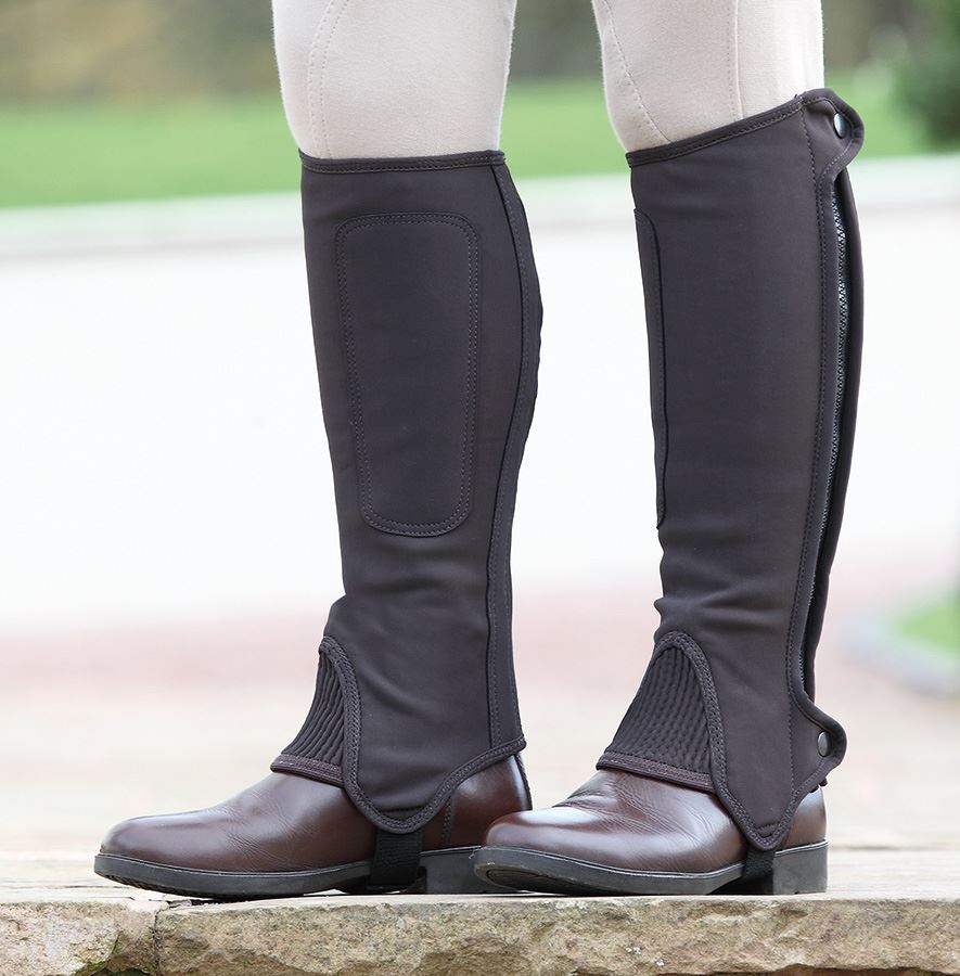 Shires Synthetic Nubuck Half Chaps - Childs - Just Horse Riders
