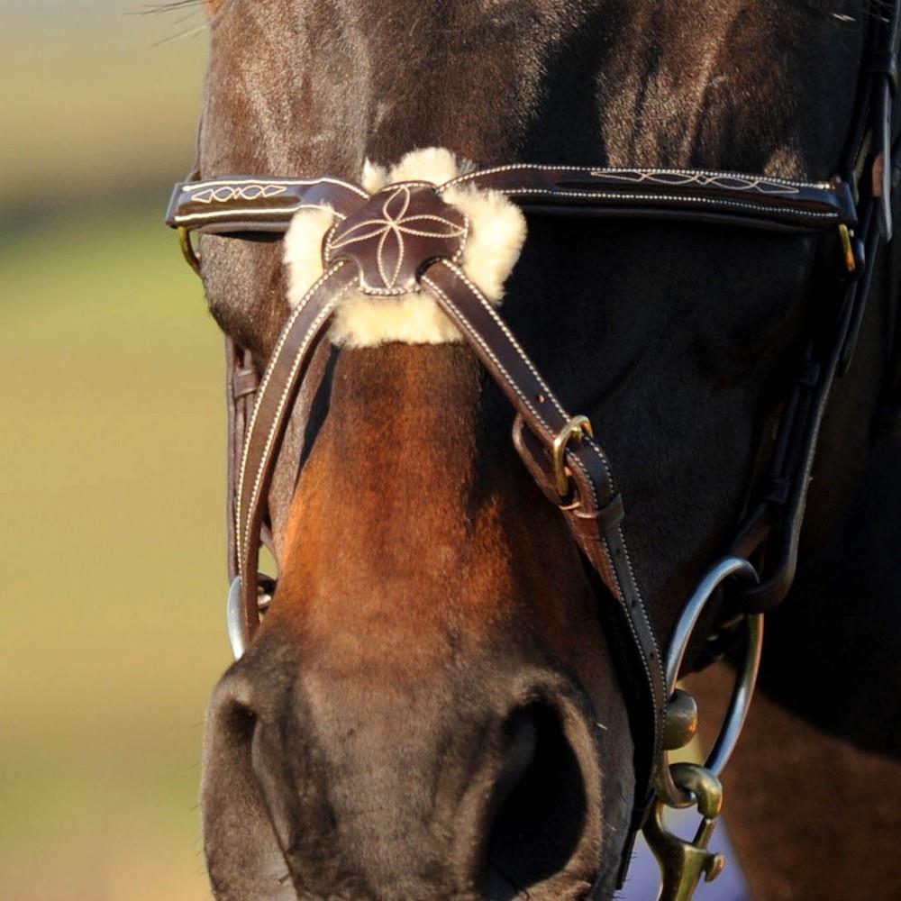 John Whitaker Valencia Premium Mexican Bridle (inc. 9-Loop Rubber Reins) - Just Horse Riders