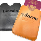 Personalised Englander Leather Passport Sleeve - Just Horse Riders