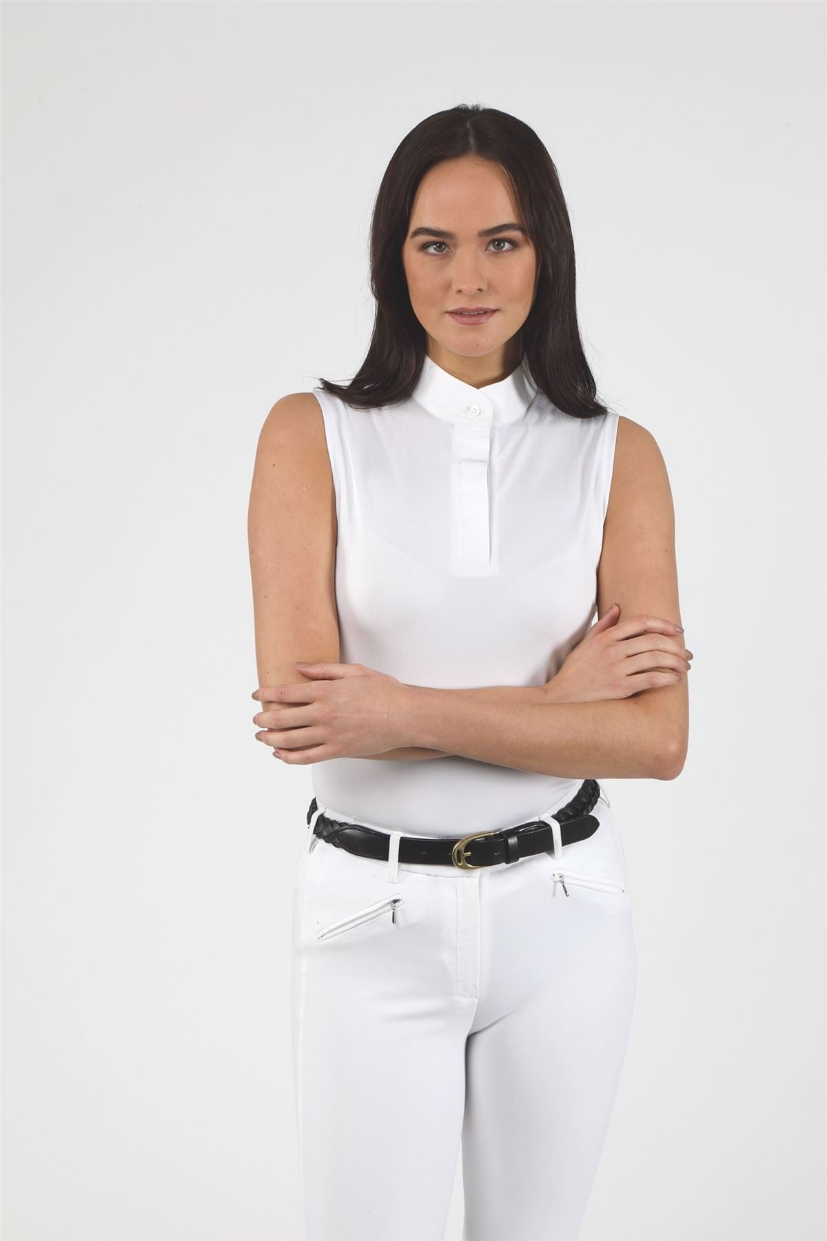 Shires Aubrion Sleeveless Stock Shirt - Just Horse Riders