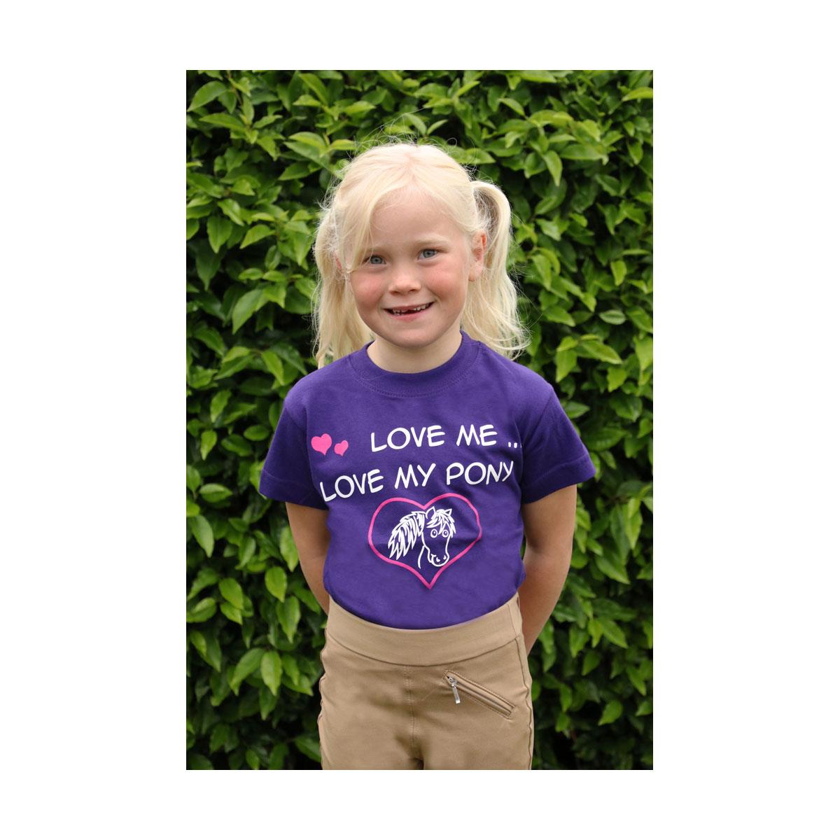 British Country Collection "Love me Love my Pony" Childrens T-Shirt - Just Horse Riders