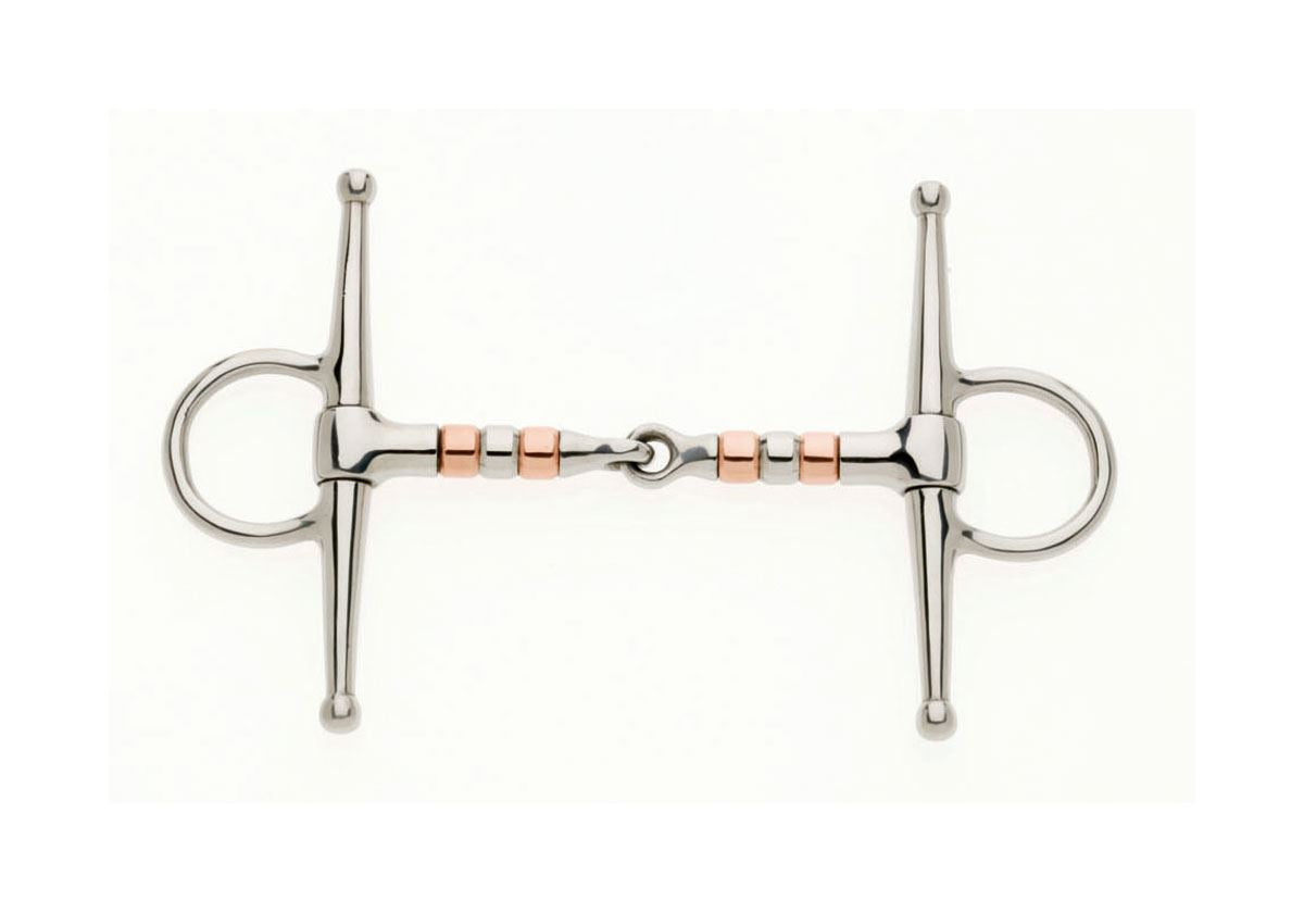 Lorina Copper Roller Full Cheek Jointed Snaffle - Just Horse Riders