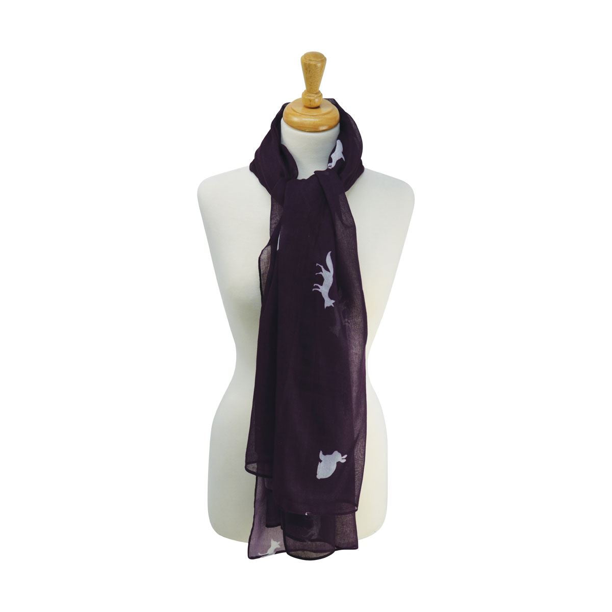 Hy Equestrian Fox and Rabbit Print Scarf - Just Horse Riders