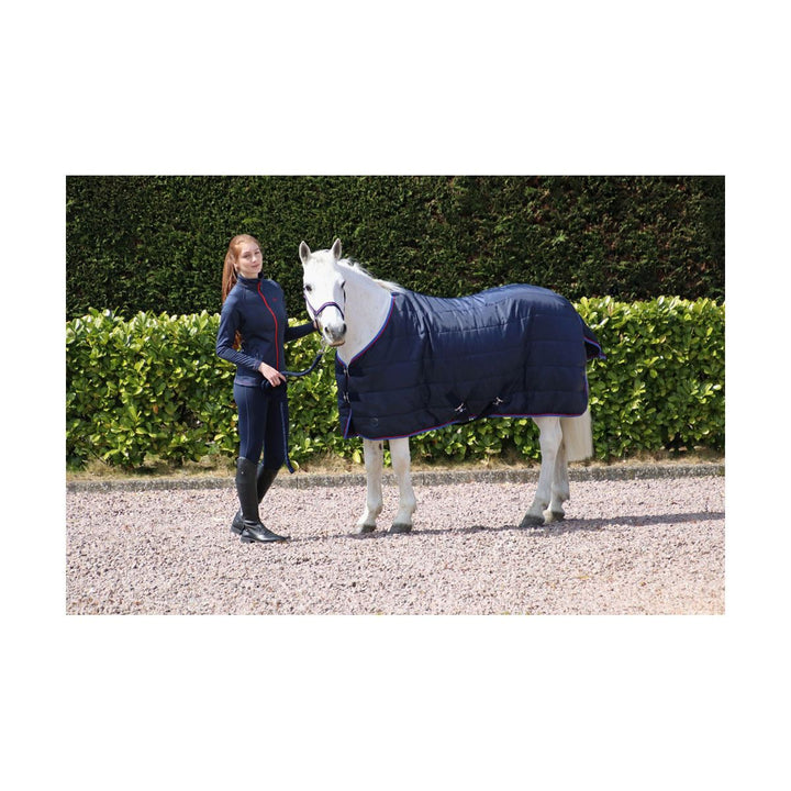 HY SIGNATURE 100G STABLE RUG - blue and red binding