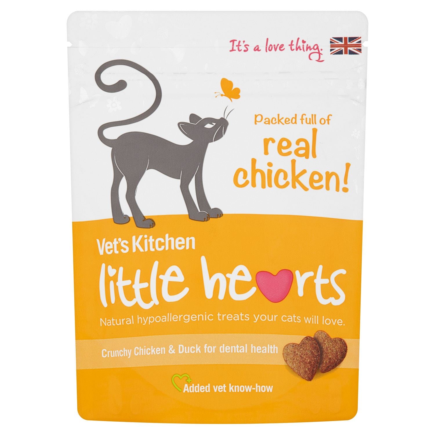Vets Kitchen Little Hearts Cat Treats Chicken - Just Horse Riders