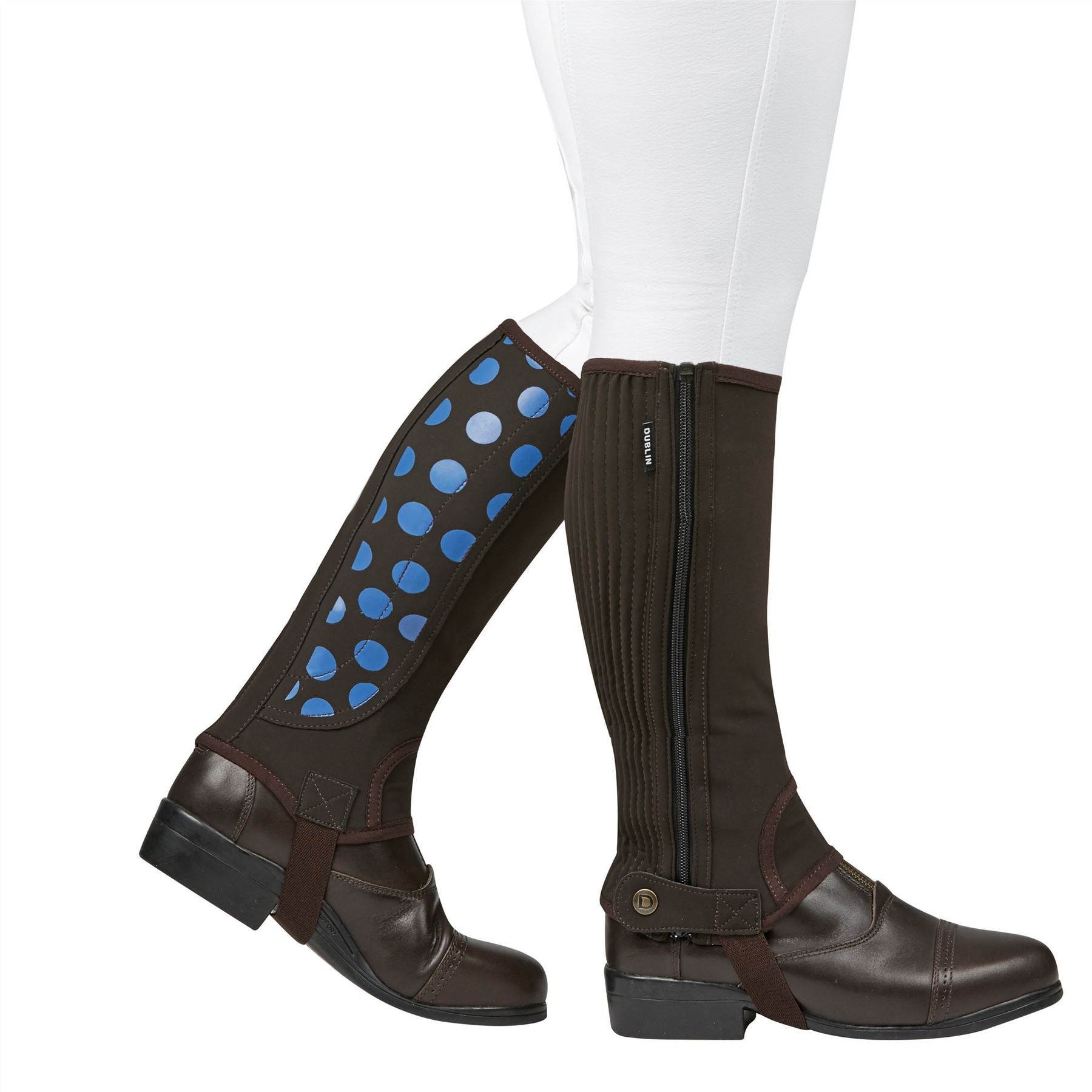 Dublin Easy-Care Spot Print Half Chap - Just Horse Riders