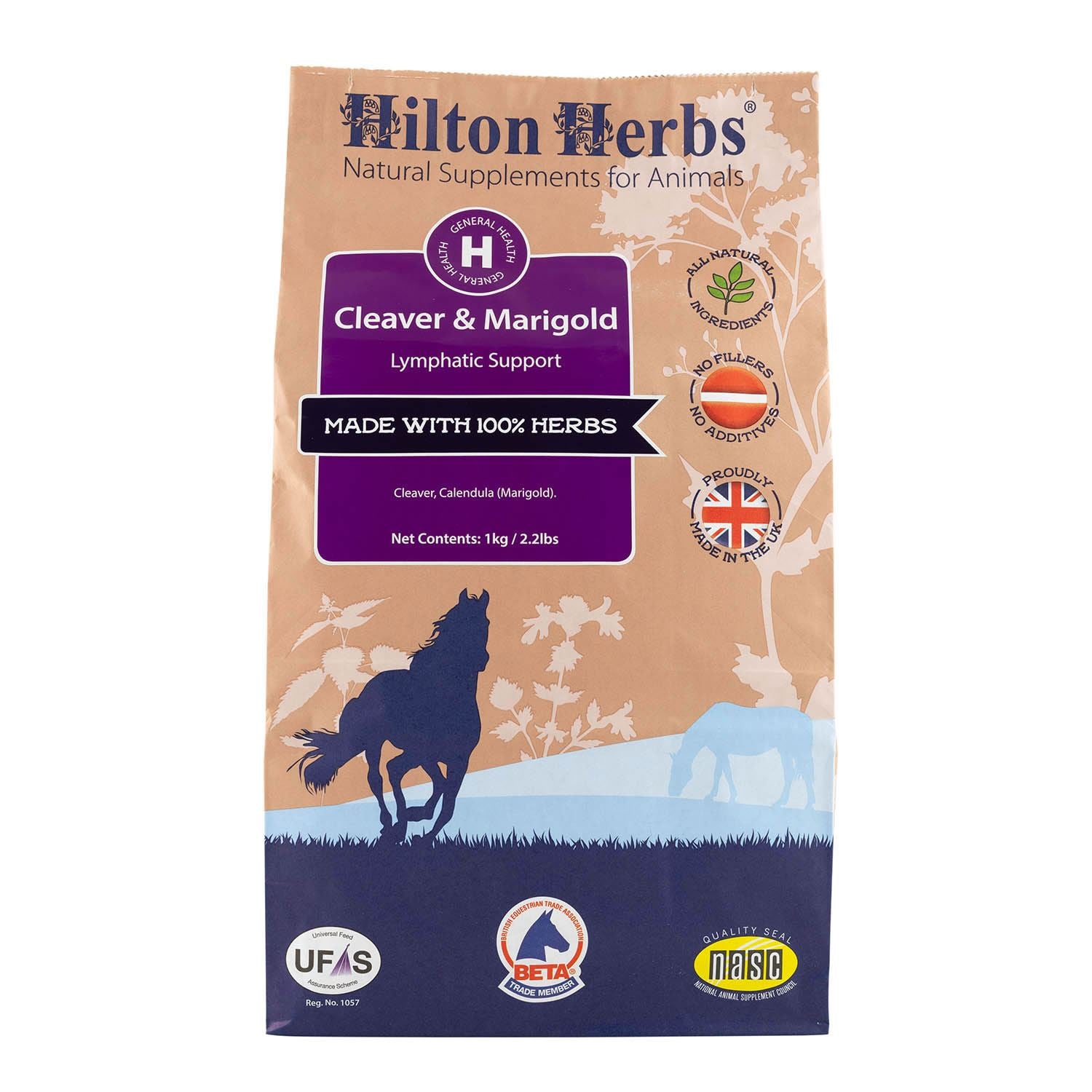 HILTON HERBS CLEAVER & MARIGOLD for lymphatic and glandular support