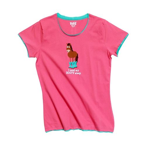 LazyOne Womens Booty Sleep PJ T Shirt - Just Horse Riders