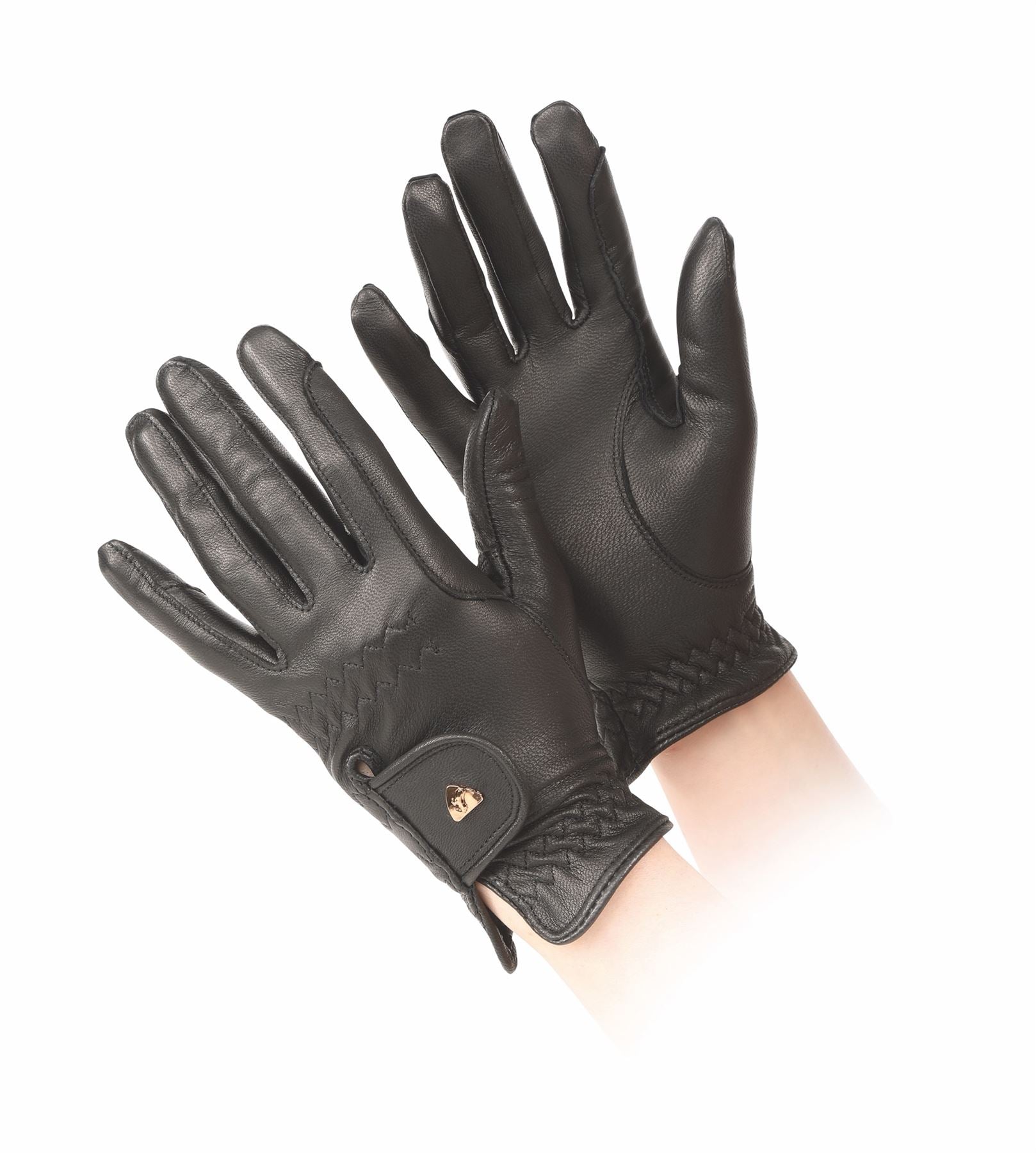 Shires Aubrion Leather Riding Gloves - Just Horse Riders