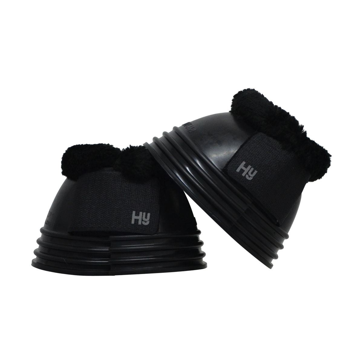 Hy Equestrian Ringed Fleece Topped Over Reach Boots - Just Horse Riders