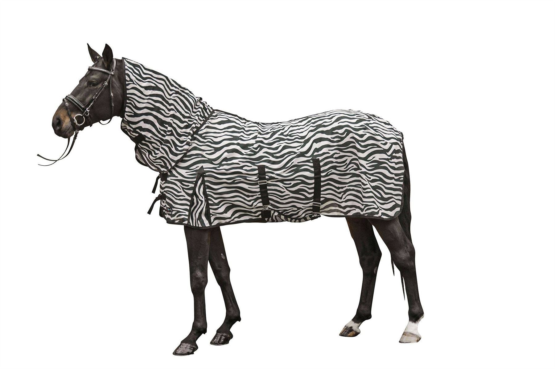 HKM Fly Rug Zebra With Neck - Just Horse Riders