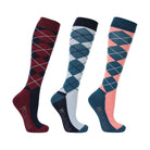 Hy Equestrian Synergy Argyle Horse Riding Socks (Pack of 3) - Just Horse Riders