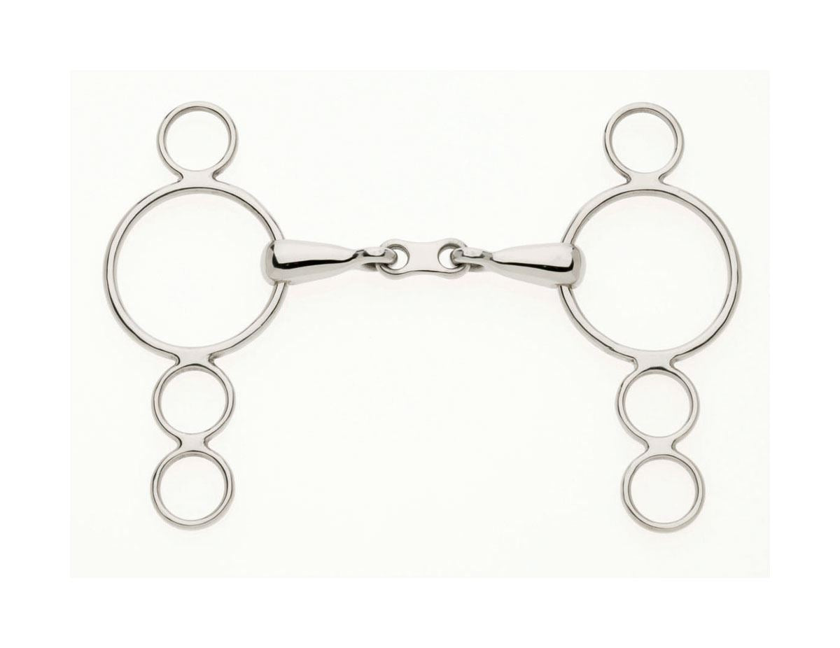 Continental 3 Ring French Link Snaffle - Just Horse Riders
