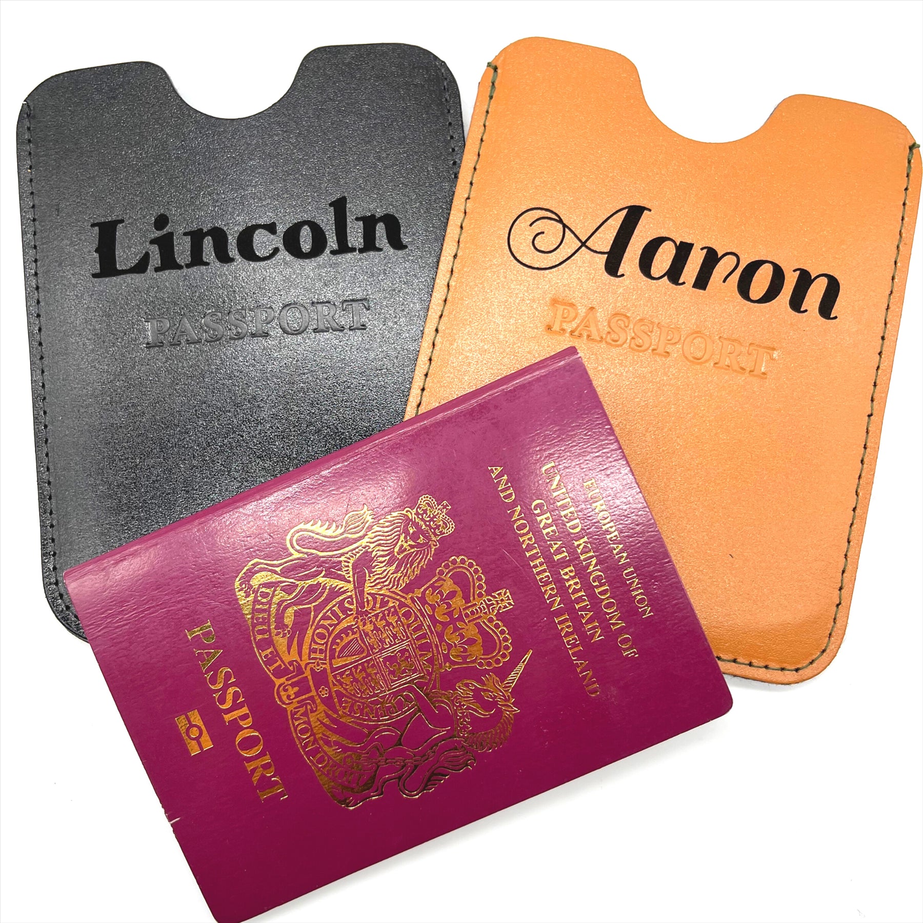 Personalised Englander Leather Passport Sleeve - Just Horse Riders