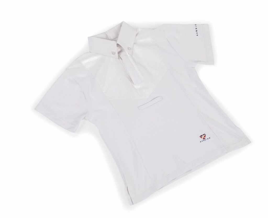 Shires Aubrion Short Sleeve Tie Shirt - Child - Just Horse Riders