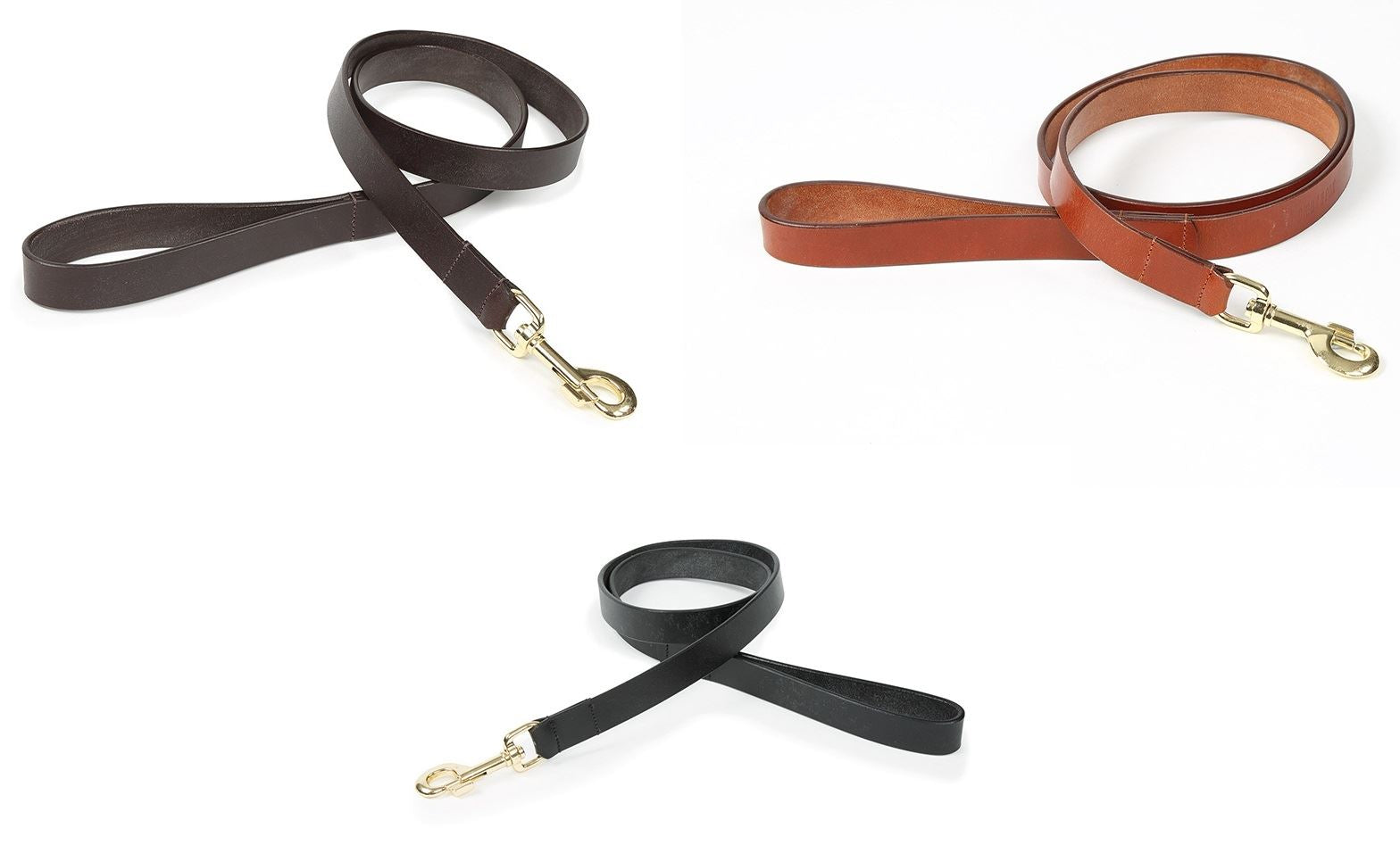 Shires Digby & Fox Flat Leather Dog Lead - Just Horse Riders