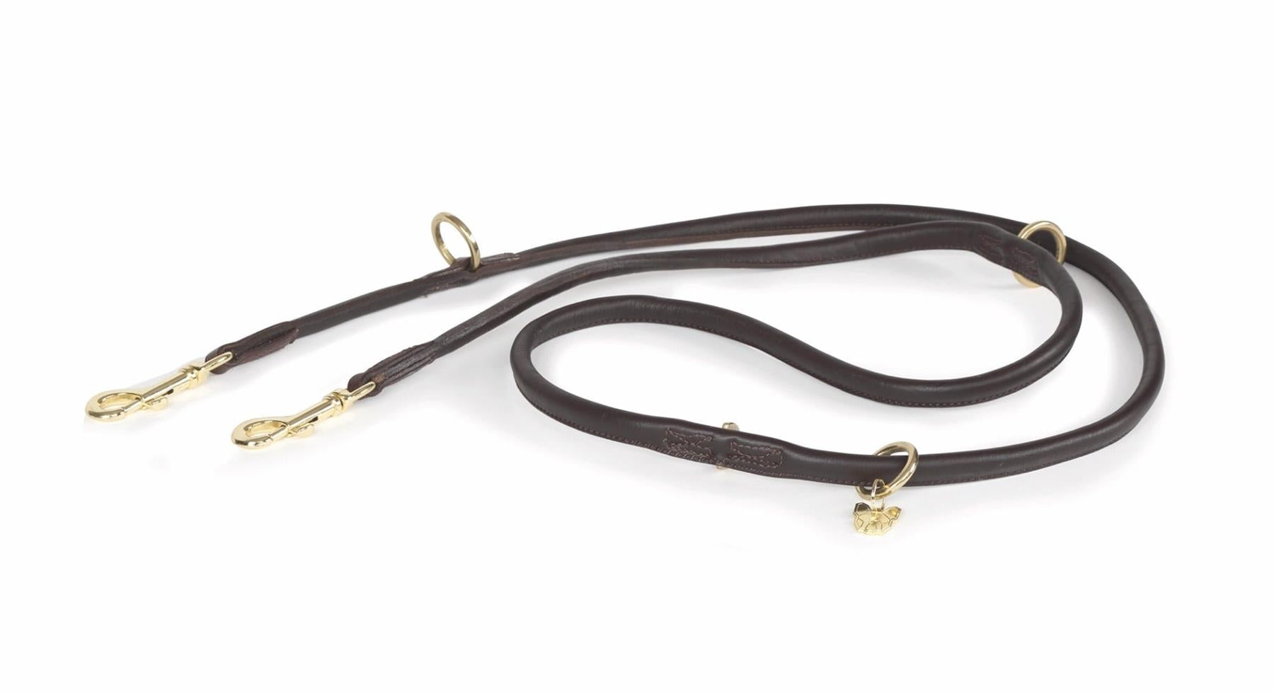 Digby & Fox Rolled Leather Training Lead - Just Horse Riders
