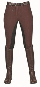 HKM Breeches Stretchy 3/4 Imitation Suede Seat - Childs - Just Horse Riders