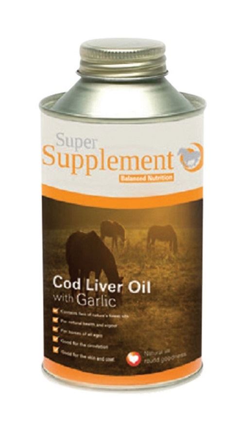 Super Supplement Cod Liver Oil with Garlic - Just Horse Riders