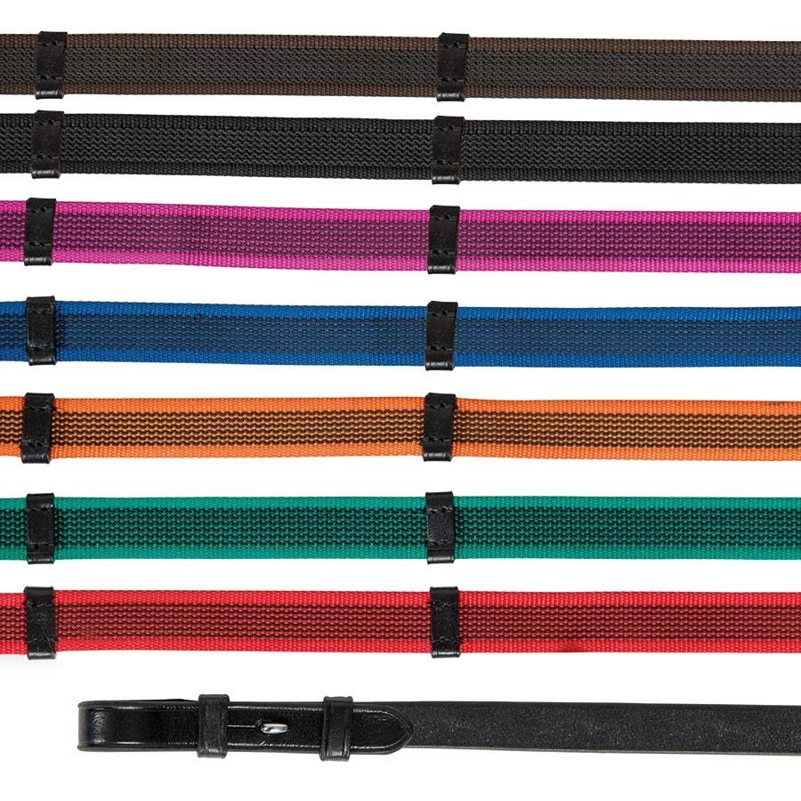 Shires Aviemore Continental Rubber Grip Reins - Just Horse Riders