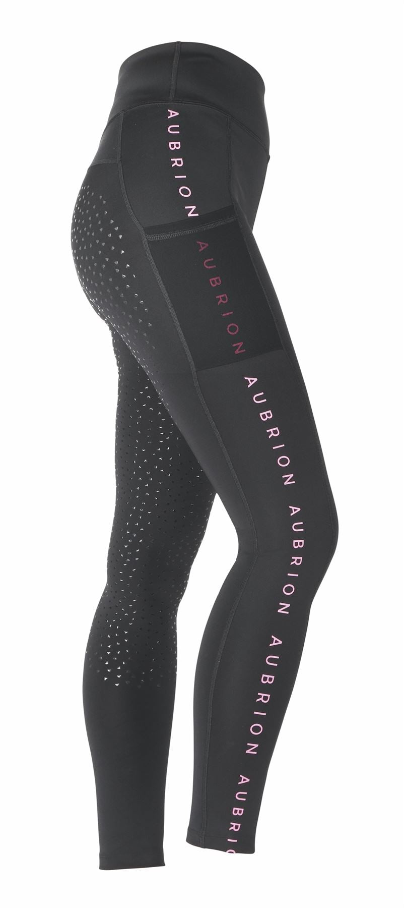 Shires Aubrion Brook Logo Riding Tights - Maids - Just Horse Riders