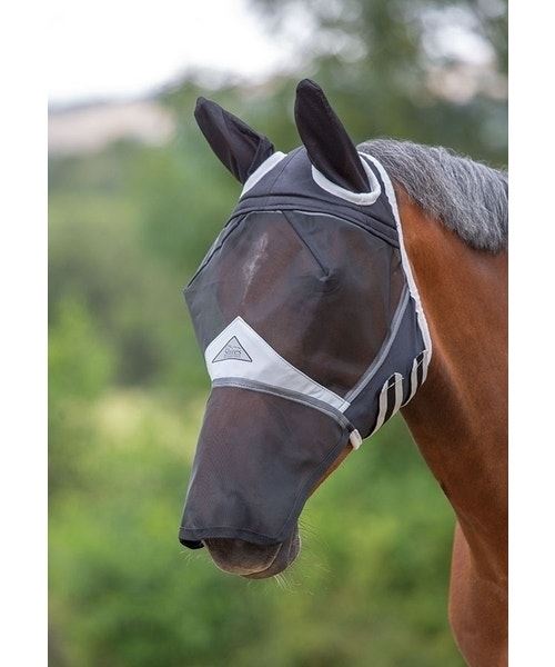 Shires Fine Mesh Fly Mask with Ears & Nose - Just Horse Riders