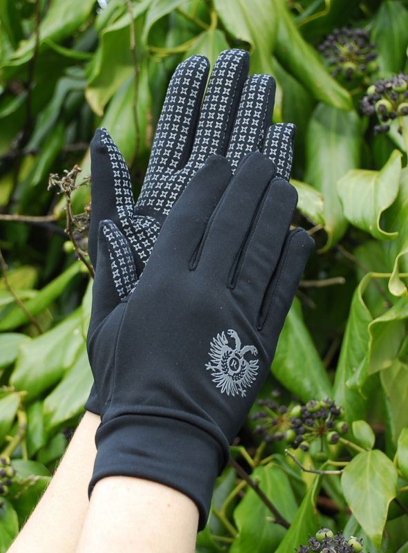 Rhinegold Elite Spandex Horse Riding Gloves Silicone Palm - Just Horse Riders