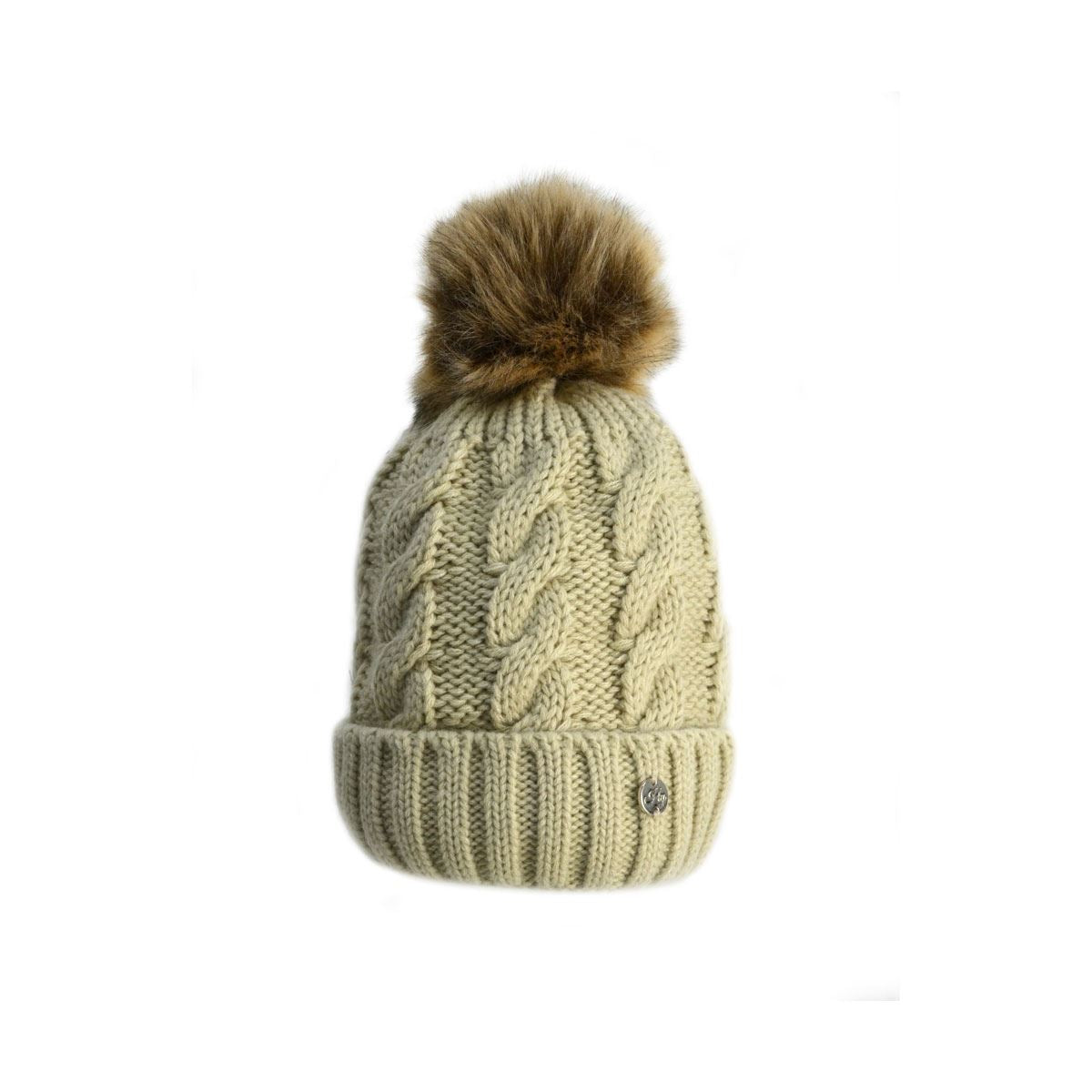 HyFASHION Melrose Cable Knit Bobble Hat - Just Horse Riders