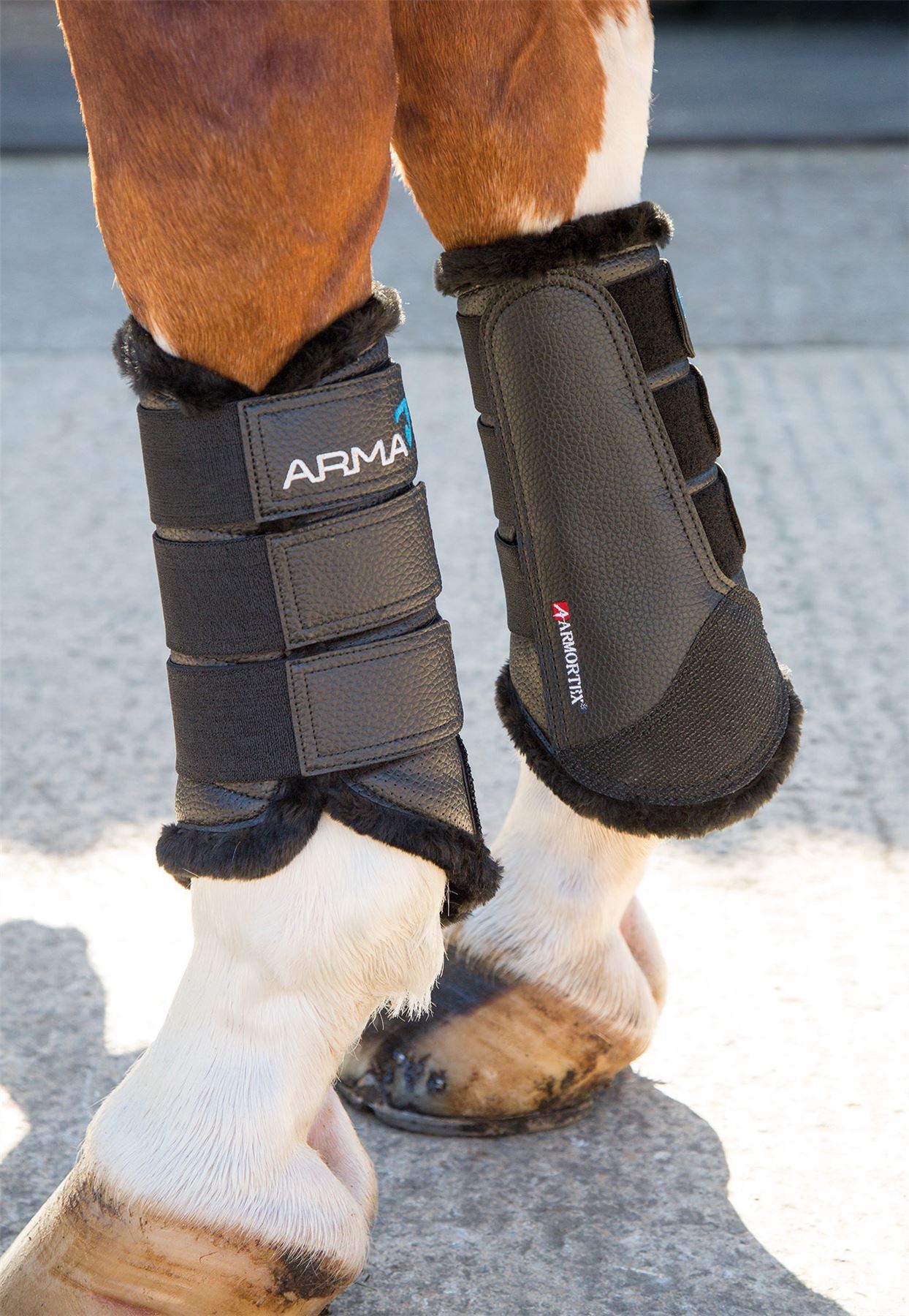 Shires Arma Fur Lined Brushing Boots - Just Horse Riders