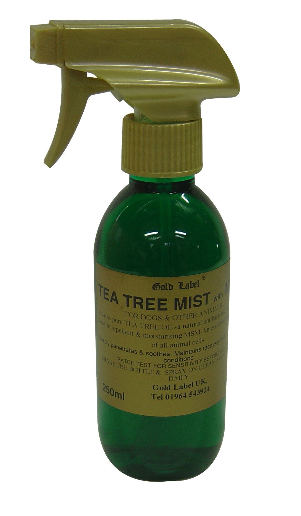 Gold Label Canine Tea Tree Mist With Msm - Just Horse Riders