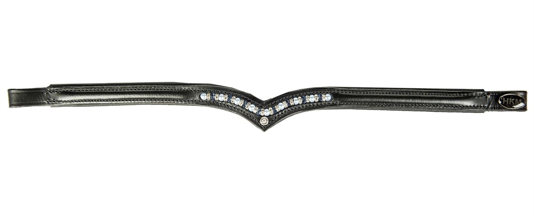 HKM Browband Crystal Pearl - Just Horse Riders