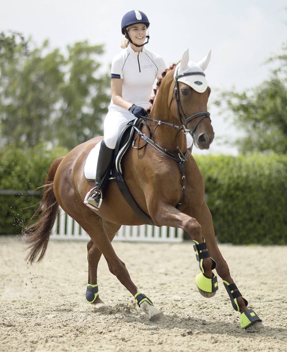 HKM Fetlock Boots Neon Sports - Just Horse Riders