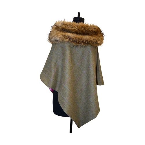 George & Dotty Tweed Lesley Cape - Just Horse Riders