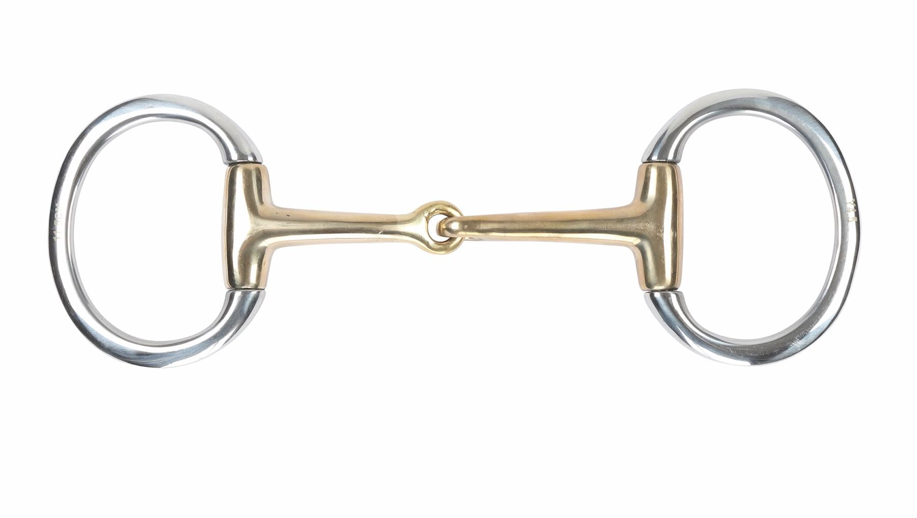 Shires Brass Alloy Flat Ring Jointed Eggbutt - Just Horse Riders