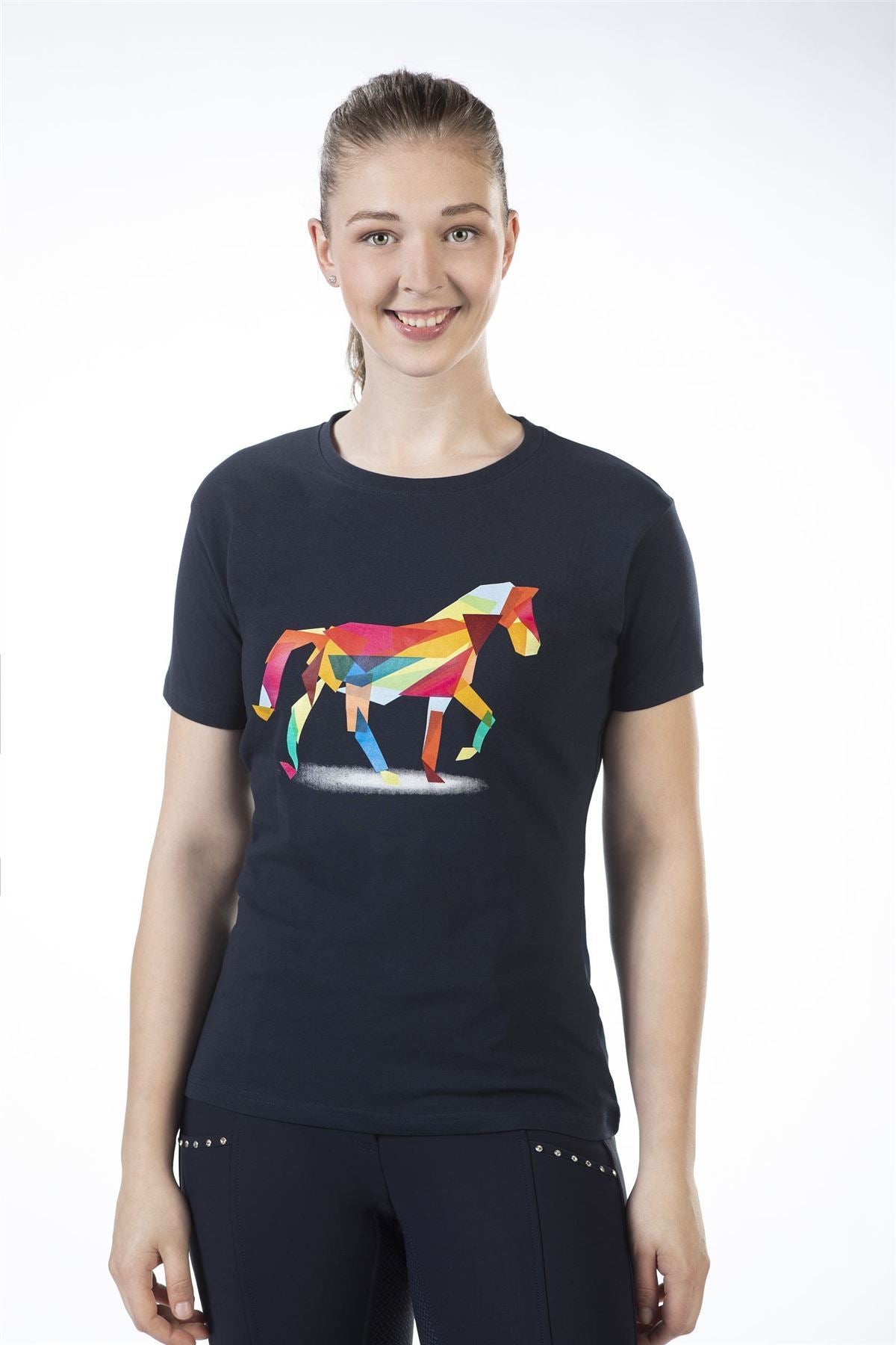 HKM Tshirt Colourful Horse - Just Horse Riders
