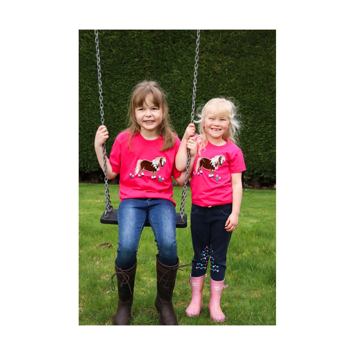 British Country Collection Flora Pony Childrens T-Shirt - Just Horse Riders