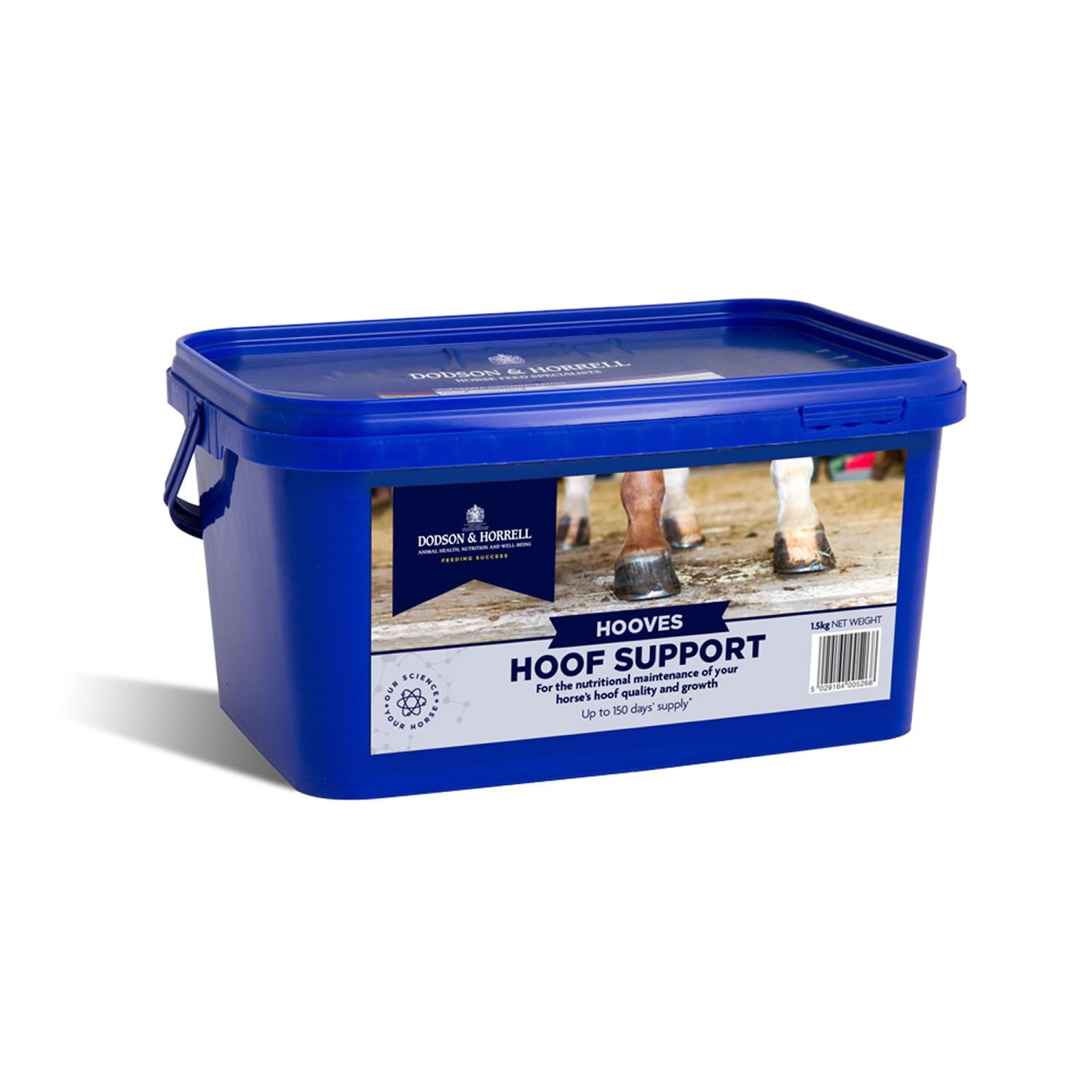 Ensure hoof quality with Dodson & Horrell Hoof Support, rich in essential fatty acids
