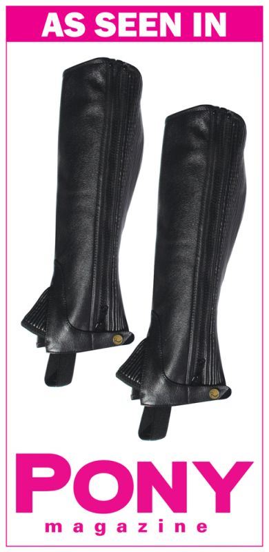 Rhinegold Childs Leather 1/2 Chaps - Just Horse Riders