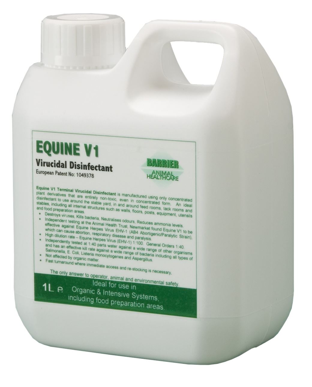 Barrier Equine V1 Virucidal Disinfectant - Just Horse Riders