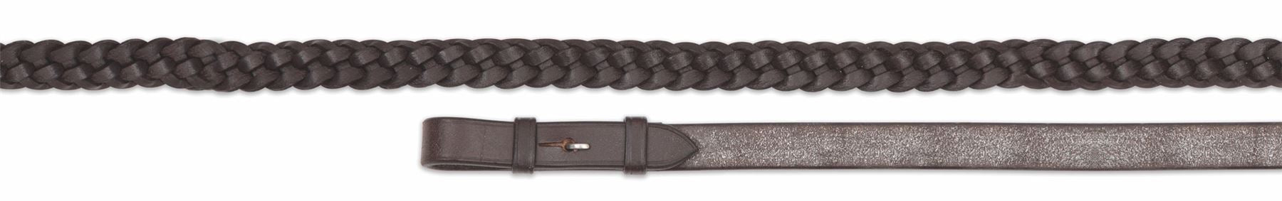 Shires Aviemore Plaited Leather Reins - Just Horse Riders