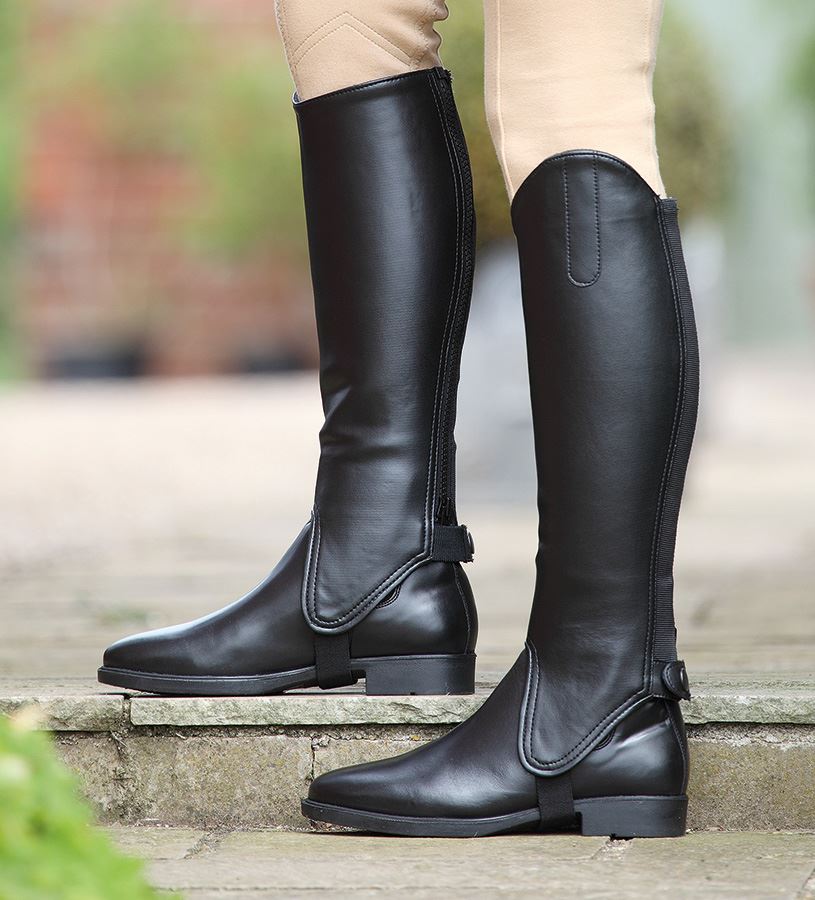 Shires Synthetic Leather Gaiters - Childs - Just Horse Riders