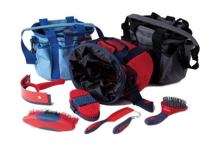 RHINEGOLD GROOMING BAG WITH KIT - Colour co-ordinated brushes