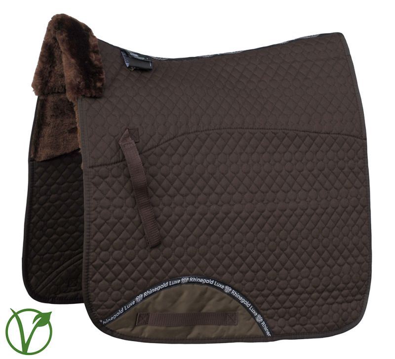 Rhinegold Luxe Fur Dressage Saddle Cloth - Just Horse Riders
