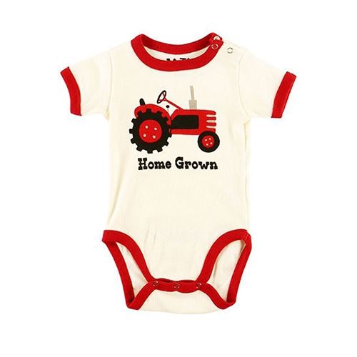 LazyOne Boys Home Grown Babygrow Vest - Just Horse Riders