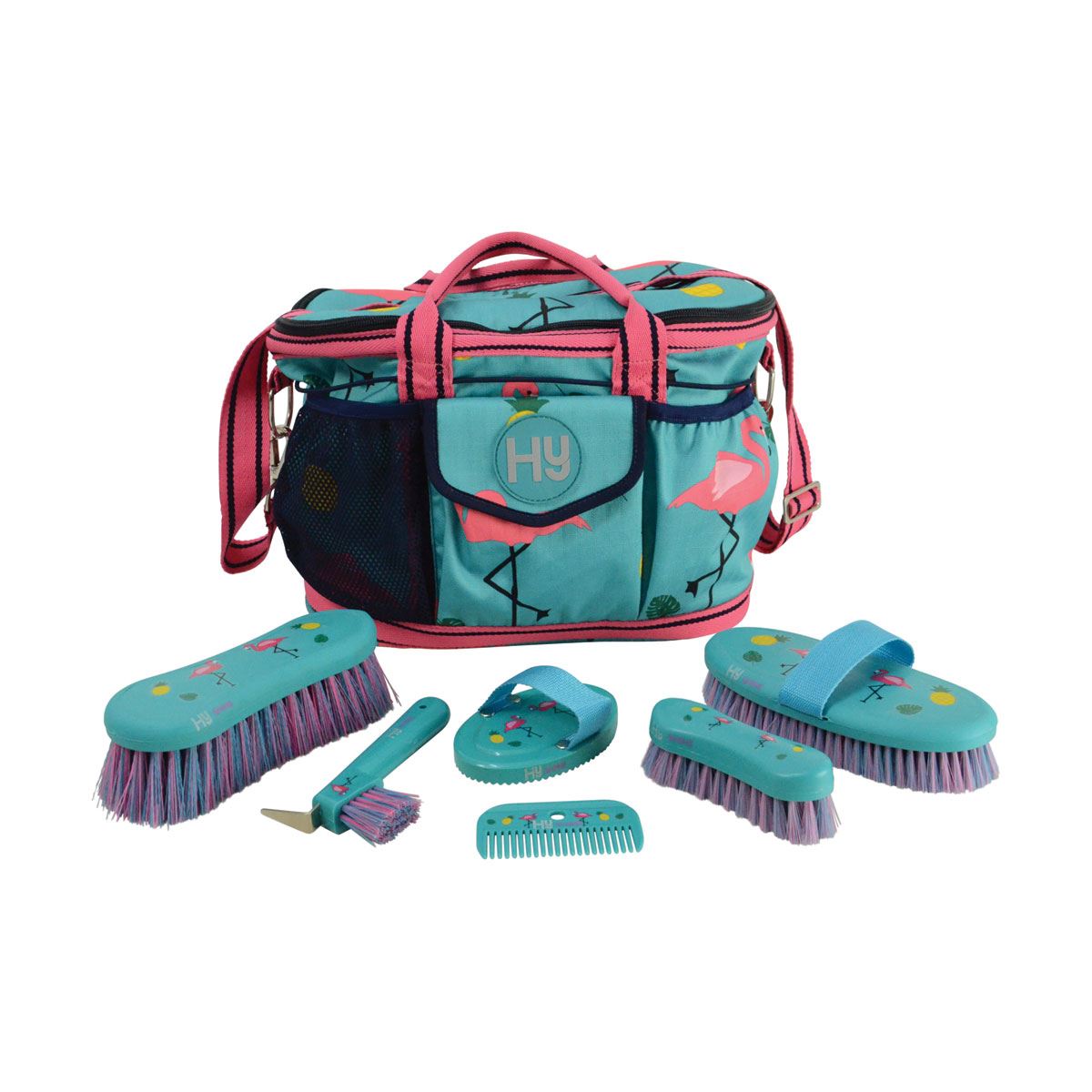Hy Flamingo Complete Grooming Bag - Just Horse Riders