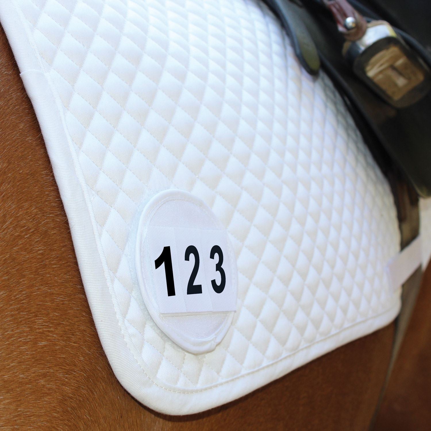 Equetech Saddle Cloth Number Holder - Just Horse Riders