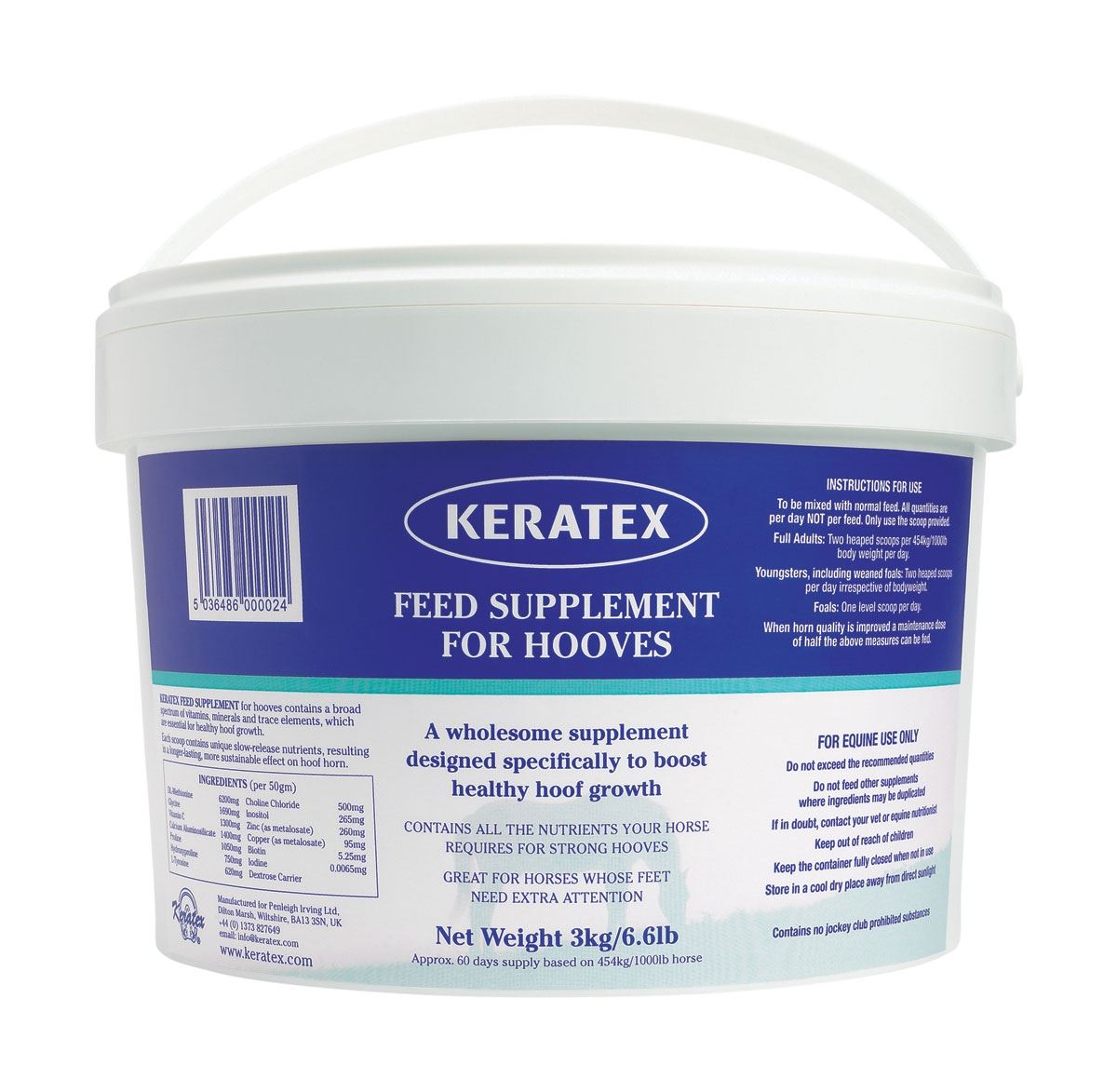 Keratex Feed Supplement For Hooves - Just Horse Riders